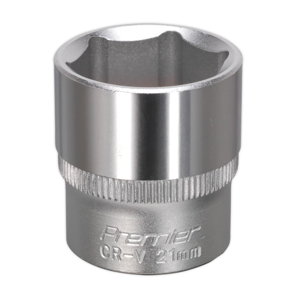 Sealey WallDrive Socket 21mm 3/8"Sq Drive - S3821 - Image 1 of 1