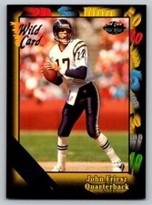 John Friesz Wild Card 1991 92 San Diego Chargers 5 STRIPE