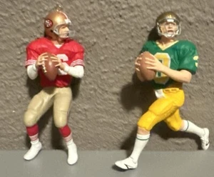 Vintage Joe Montana Hallmark Ornaments 1995 49ers 1998 Notre Dame Lot Of 2 VGC - Bild 1 von 5
