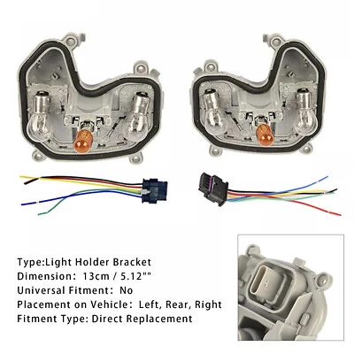 2X Rear Tail Light Bracket & Plug Bulb 68270837/92AA For Jeep Renegade 15-23 S11 - Image 1 of 4