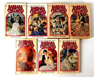 Barbara Cartland Vintage Paperback Book Lot of 7 Romance Novels - Jove Books - Picture 1 of 4
