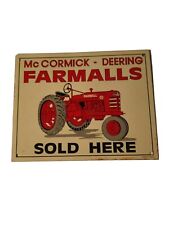 Advertising Sign, Repro, McCormick Deering Farmalls Sold Here 5×7" Metal Sign