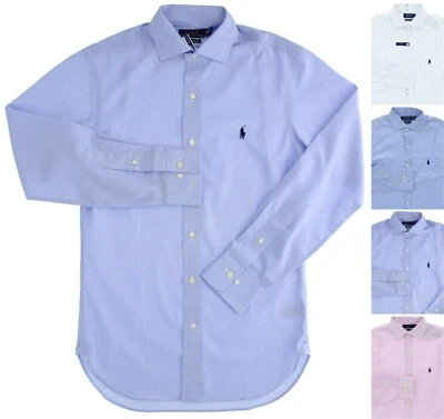 POLO Ralph Lauren Poplin Shirt Men's Slim Fit 100% Cotton Easy Care MSRP $79 - Image 1 of 4