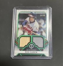 Rod Carew 2021 Topps Tribute Dual Relic #DR-RC Bat Jersey /99 Angels