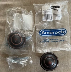 Amerock - BP1586-2-ORB Set of 2 oiled bronze knobs - NEVER USED - Picture 1 of 3