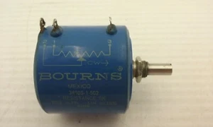   BOURNS 3400S-1-502 DRAHTGEWICKELTES POTENTIOMETER 5KOHM 3% 5W  - Bild 1 von 3