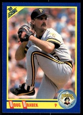 1990 Score Doug Drabek Pittsburgh Pirates #505