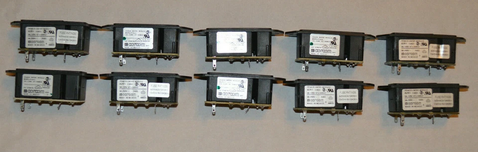 QTY (10) Corcom 6VM1 Power Entry Module - Image 1 of 4