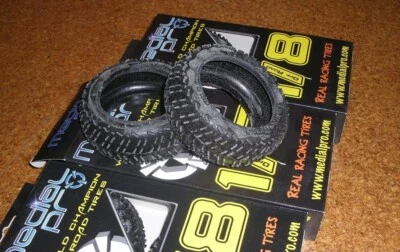 1/8  Reifen Medial Pro Woops Buggy Tyre Kyosho for Vintage Rc Car - Bild 1 von 3