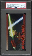 2009 Topps Star Wars Clone Wars Widevision Foil #2 Ahsoka Tano PSA 6