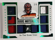 2017-18 ITGU Rare Materials Green x8 Memorabilia  Patch John Vanbiesbrouck /5