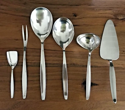WMF Stockholm Silverplate Casserole Pie Serving Gravy Fork Scoop 6 Pcs Germany - Image 1 of 3