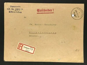 Correo de campaña certificado 461 Felpost número 831 - 3.5.1942 a Wilhelmshaven - Imagen 1 de 2