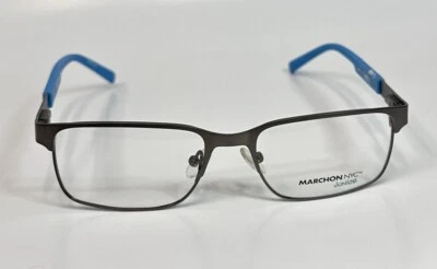 NUEVO MARCHON JR M-6001 033 Gunmetal y Azul Niños Metal Anteojos 49-16-135mm Foto 1 de 3
