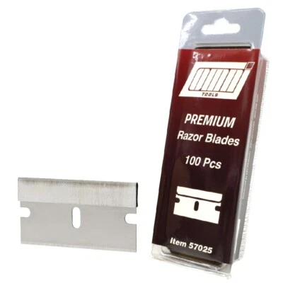LAUCO Industrial Razor Blades for Scraper, Label/Decal Removal (100-Pack) - (57025)