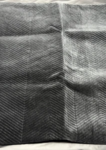 RH Restoration Hardware Velvet Chevron Stitch Euro Sham - Black - Bild 1 von 6