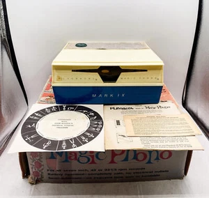 Vintage 1960s Playskool Magic Phono W Manual & BOX  UNTESTED Record Player - Picture 1 of 5