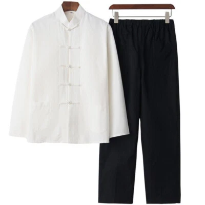 Traditional Chinese Tang Suit Jacket Pants Tai Chi Martial Arts Uniform Outfit - Image 1 of 4