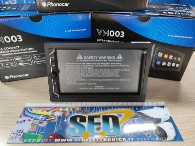 MEDIASTATION ANDROID SUPERCOMPATTA VM003 6.75 ” touch screen DAB GPS PHONOCAR - Immagine 1 di 4