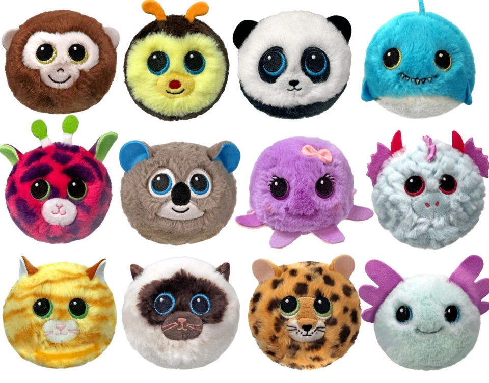 TY BEANIE BOUNCER BOUNCERS SOFT BALL TOY BUZZY SWISH SAMMY SPOTS BANANA CHECKERS - Image 1 of 1