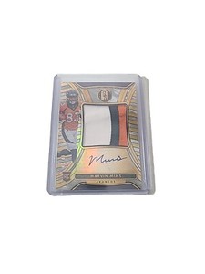 2023 Panini Gold Standard #RAJ-25 Marvin Mims Rookie Patch Auto 49/49 3 Color 