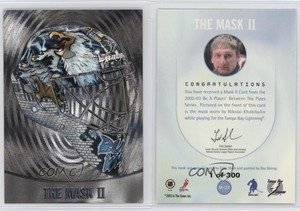 2002-03 ITG Be A Player Between the Pipes Mask II Silver /300 Nikolai Khabibulin