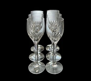 Set Of 6 Orrefors Prelude Crystal 5-1/4” Port Wine Glasses Sweden Excellent - Picture 1 of 8