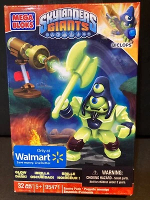 Skylanders Giants Mega Bloks Hero Pack Biclops Glow In The Dark 95471 Boxed Rare - Image 1 of 4