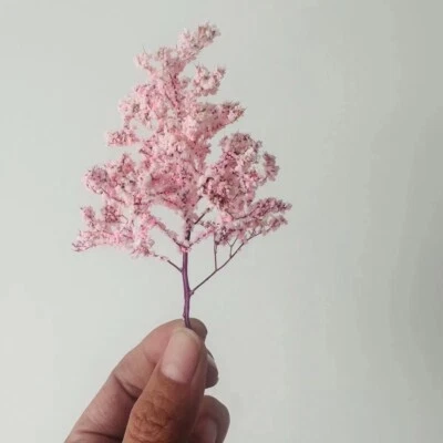 2PC HO/OO Scale Model Railroads Seasons Branches Miniature Forest Plants Railway - Image 1 of 4