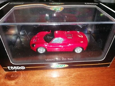 Ebbro 1/43 Vemac RD 200 red 972 resin model - Immagine 1 di 2