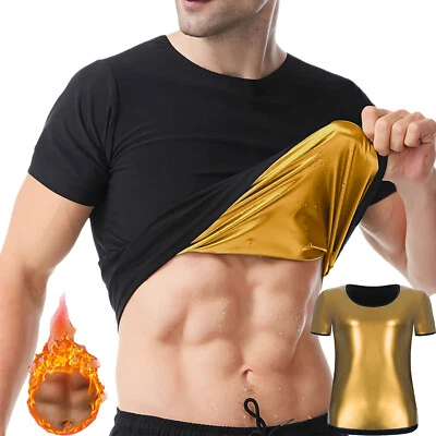 LILVIGOR Men Sauna T-Shirt Heat Trapping Sweat Compression Vest Workout Sport Shaper Top