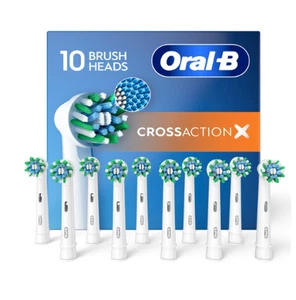 Oral-B CrossAction X-Filament Replacement Brush Heads, 10 Count (NEW) - Picture 1 of 2