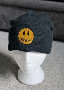 Gorro negro Justin Bieber Drew House bordado con logotipo de mascota - Imagen 1 de 5