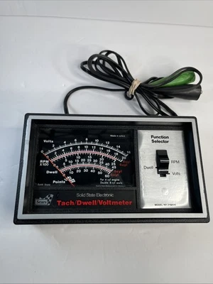 Voltímetro electrónico de tacómetro de estado sólido Sears de colección EE. UU. 161.216500 GC Foto 1 de 4