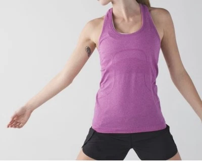 Lululemon 女式 Swiftly Tech Racerback 背心上衣紫色 6 码 — 第 1/4 张图片