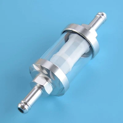 1pcs Universal Motorcycle 8mm 5/16" Inline Fuel Filter Reusable Washable New - Image 1 of 4