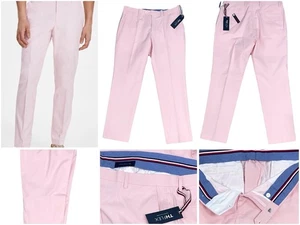 Tommy Hilfiger LIGHT PINK Men's Modern-Fit TH Flex Chambray Pants, 42/34 New NWT - Picture 1 of 9