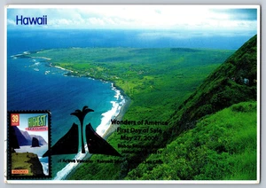 #4060 Wonders of America Highest Sea Cliffs FDC Maxi Card w/Pictorial Cancel - Picture 1 of 2