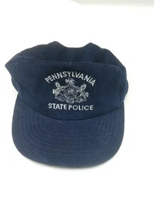 💥💥Vintage Pennsylvania State Police Hat 80s 90s Corduroy Snapback Cap - Picture 1 of 7