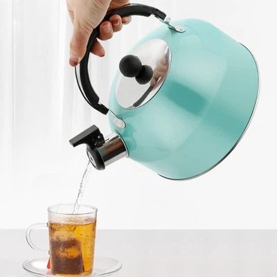  Kettle for Induction Cooktop Tea Kettles Stovetop Whistling Cool Handle - Image 1 of 4