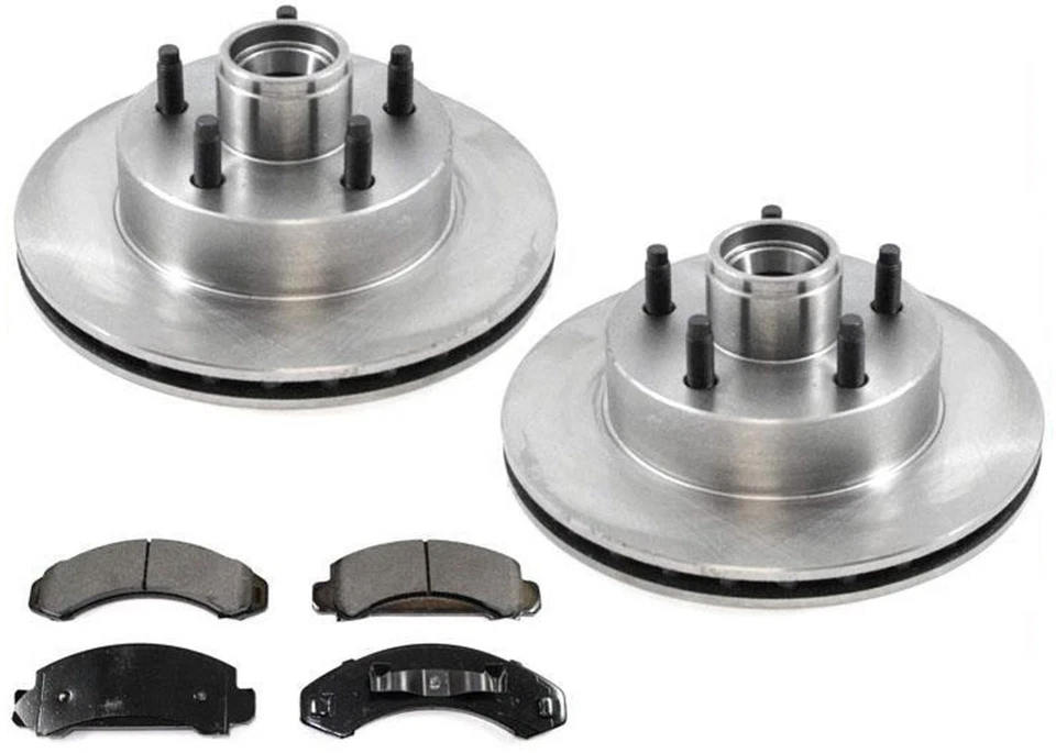 REAR WHEEL DRIVE Front Disc Brake Rotors Brake Pads Fits Ford Ranger 1983-1994 - Image 1 of 4