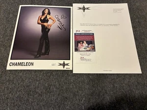 Foto 8x10 firmada por Chameleon Aka Miss Jones certificado de autenticidad Jsa Wcw promoción original súper rara - Imagen 1 de 1