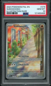 Tarjeta Pokémon PSA 10 GEMAS COMO NUEVA Sudowoodo 219 Paldea Evolved - Imagen 1 de 2