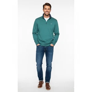 Vineyard Vines Green ½ Zip Pullover | Pima Cotton | Men's Small - Picture 1 of 10