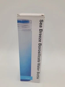 Brand New in Box Ocean Glass Water Bottle 15OZ 450 ML Borosilicate Water Bottle - Picture 1 of 7