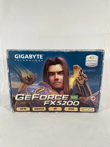 Gigabyte Nvidia FX 5200 128mb Agp Graphics Card w/ Box & CD - Picture 1 of 7