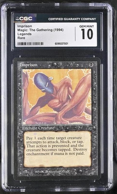 Magic MTG Legends Rush Art Disavowed Card CGC 10 GEM MINT - Image 1 of 2