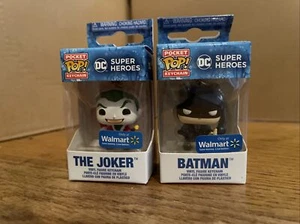 Funko Blue Box Pocket POP! Keychain DC Comics Batman And The Joker WALMART 2022 - Picture 1 of 3
