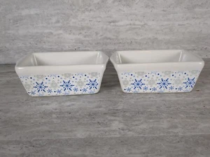 Mini sartén para hornear de gres cerámico Celebrate It, juego de 2, copos de nieve - Imagen 1 de 7