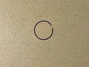ANILLO DE PISTÓN HOMELITE 03179 FABRICANTE DE EQUIPOS ORIGINALES * Vendedor de EE. UU. sin paquete - Imagen 1 de 2